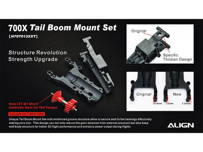 Align T-Rex 700X Tail Boom Mount Set : H70T013XXT