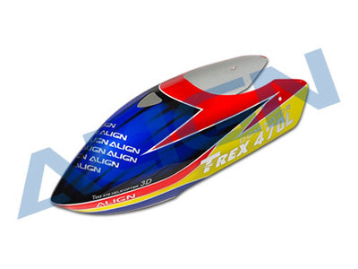 Align T-Rex 470L Painted Canopy (Red/Blue) : HC4703T