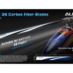 Align 380 Carbon Fiber Blades - Blue