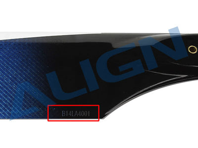 Align 380 Carbon Fibre Blades - Blue (B)