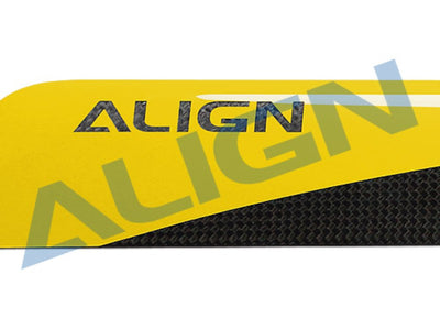 Align 650 Carbon Fiber Blades-Yellow : HD650AT