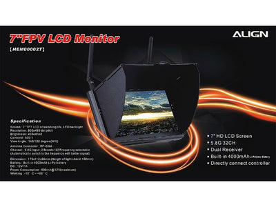 Align 7" FPV LCD Monitor : HEM00002T