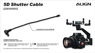 Align 5D Shutter Cable - Canon EOS 5D Camera : HEP00009T