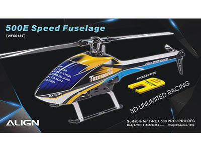 Align T-Rex 500E Speed Fuselage : Blue/White : HF5018T