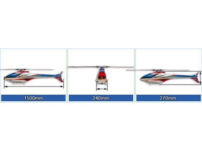 Align T-Rex 760 F3C Fuselage - Blue : HF7602T