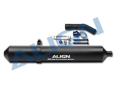 Align High Performance 50 Muffler - BLACK : HFM05001