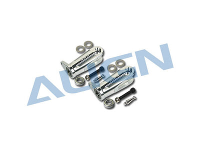 METAL MAIN ROTOR HOLDER SET (SILVER)