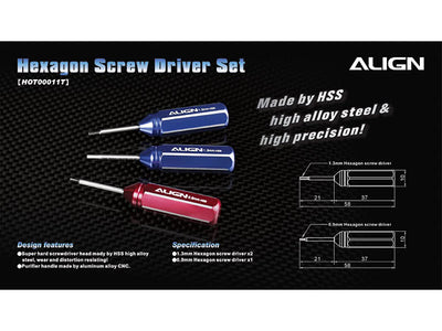 Align Hexagon Screw Driver Set (0.9mm/1.3mm) : HOT00011T