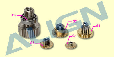 Align DS525 Servo Gear Set : HSP52501T