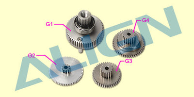 Align BL700H Servo Gear Set : HSP70001T