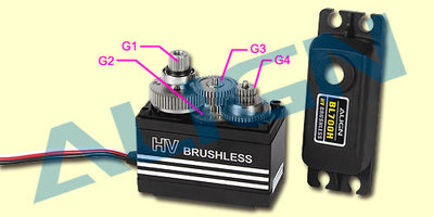 Align BL700H Servo Gear Set : HSP70001T