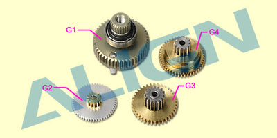Align DS750H Servo Gear Set : HSP75001T