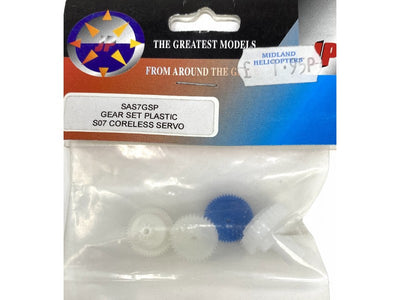 Gear Set Plastic S07 Coreless Servo : SAS7GSP