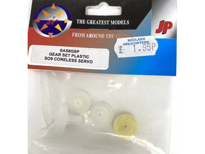 Gear Set Plastic S09 Coreless : SAS8GSP