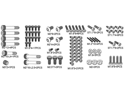 OMPHOBBY M2 Screw Kit Set : OSHM2110