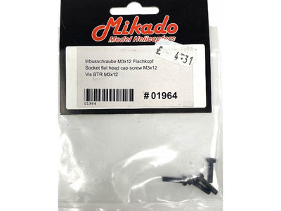 Socket Flat Head Cap Screw M3x12