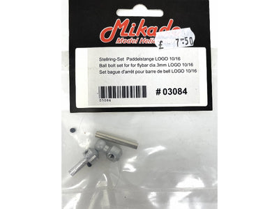 Ball Bolt Set For Flybar Diameter 3mm LOGO 10/16 : 03084