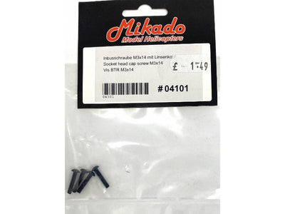 Socket Head Cap Screw M3x14 : 04101