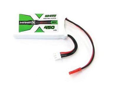 ManiaX 7.4V 450mAh 30C Lipo Battery Pack : MX450-2S-30