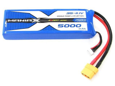 ManiaX 11.1V 5000mAh 45C Lipo Battery Pack : MX5000-3S-45