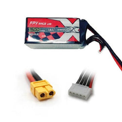 ManiaX 1500mAh 4S-14.8V 130C FPV lipo battery : MX1500-4S-130