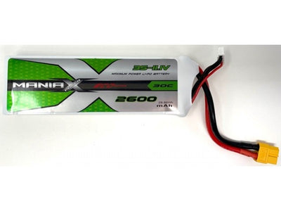 ManiaX 11.1V 2600mah 30C Lipo Battery Pack : MX2600-3S-30