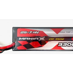 ManiaX 7.4V 3300mah 60C Car Lipo Pack : MX3300-2S-60C