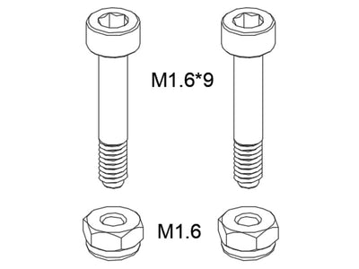 Main Rotor Holder Screw (2) - OMP M1 : OSHM1004