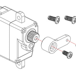 Servo Set (Plastic Case) - OMP M1 : OSHM1013