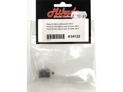 Mikado Pinion for Herringbone Gear 22 Teeth, M0,5 : 04122