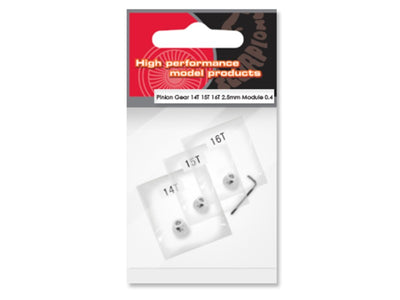 Scorpion 2.5mm MOD 0.4 Pinion Gear Set : SC-04pinion