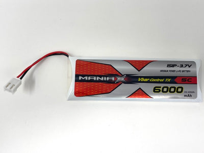 ManiaX 3.7V 6000mah 5C (VControl Tx) : MX6000-1S-5