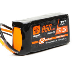 Spektrum 11.1V 850mAh 3S 30C Smart LiPo Battery G2: IC2 : SPMX8503S30