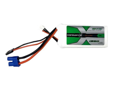 ManiaX 1350mAh 7.4V 2S 15C Receiver Battery EC3/JR : MX1350-2S-15-RX