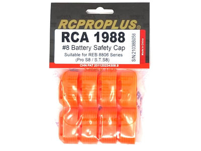 RCPROPLUS Battery Safety Cap Pro S8 (8 pcs) : RCA1988