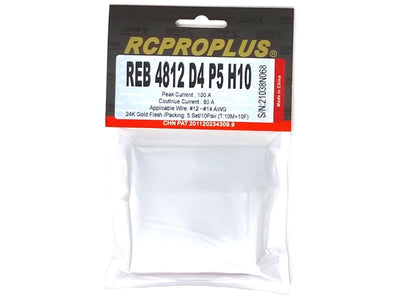 RCPROPLUS 4mm Connector (10M,10F, Black Housing) : REB4812D4P5H10