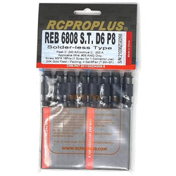 RCPROPLUS PRO 6mm Solderless (8M, 8F, Black Housing) : REB6808STD6P8