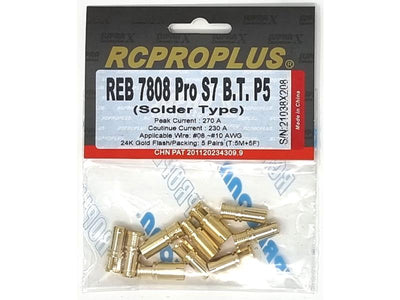 RCPROPLUS PRO S7 7mm Connector Only (5M, 5F) : REB7808PROS7BTP5