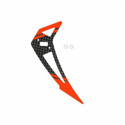 Carbon Fiber Vertical Fin "F" Style (Red) - BLADE 200S/250CFX/230S/V2/Smart : MH-230S064VFR