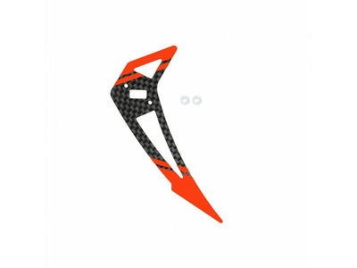 Carbon Fiber Vertical Fin "F" Style (Red) - BLADE 200S/250CFX/230S/V2/Smart : MH-230S064VFR