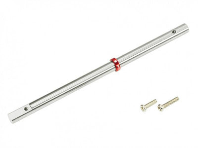 Precision CNC Hardened Steel Main Shaft W/ Collar (RED) - BLADE 120 S/S2 : MH-120S166S