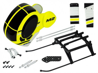 Airbrush Fiberglass Hughes 300 Scale /W Landing Gear - OMP Hobby M2 : MH-M2EX-SH31