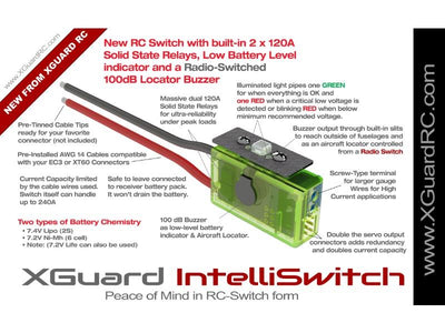 XGuard IntelliSwitch - Switch w/Dual Solid State Relay + Aircraft Locator Buzzer : AAVXG0270