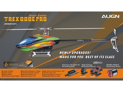 Align T-REX 800E PRO Super Combo : RH80E16XT