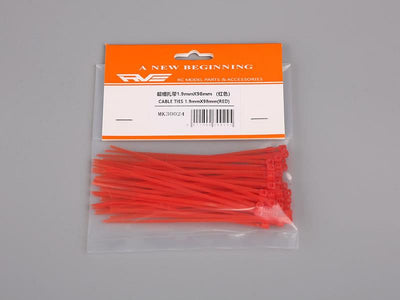 Cable Ties 1.9mm x 98mm (Red) : RVE-MK30024