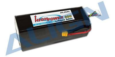 Align 6S1P 22.2V 10000mAh/30C Lipo Battery : HBP10002T