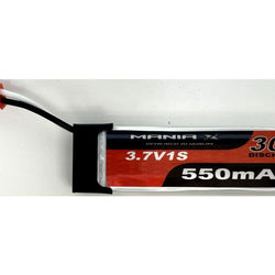ManiaX 3.7v 550mah 30C Lipo w/BEC : MX550-1-30