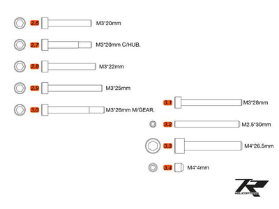 Screw Set 3 : TR507-630