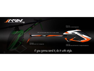 Fusion Tail Boom Orange : TR701-815