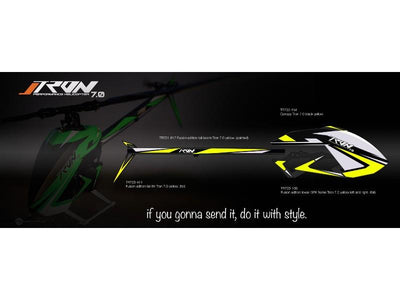 Fusion Tail Boom Yellow : TR701-816